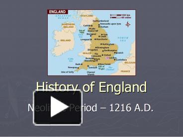 PPT – History Of England PowerPoint Presentation | Free To View - Id ...