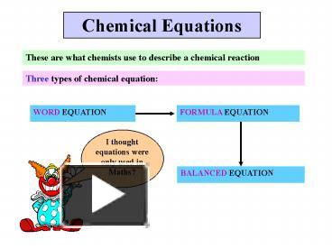 PPT – Chemical Equations PowerPoint Presentation | Free To Download ...