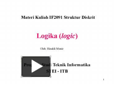 Ppt Logika Logic Powerpoint Presentation Free To View Id