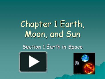 PPT – Chapter 1 Earth, Moon, And Sun PowerPoint Presentation | Free To ...