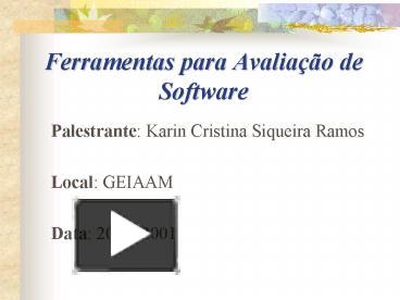 PPT Ferramentas Para Avalia PowerPoint Presentation Free To