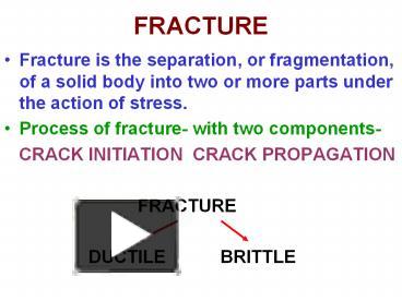 Ppt – Fracture Powerpoint Presentation 