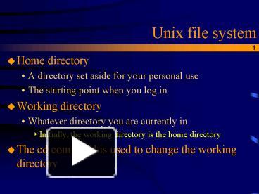 PPT – Unix File System PowerPoint Presentation | Free To View - Id ...