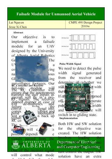 PPT – Failsafe Module For Unmanned Aerial Vehicle PowerPoint ...