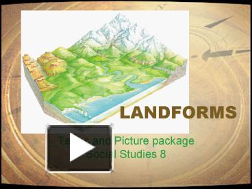 Ppt – Landforms Powerpoint Presentation 