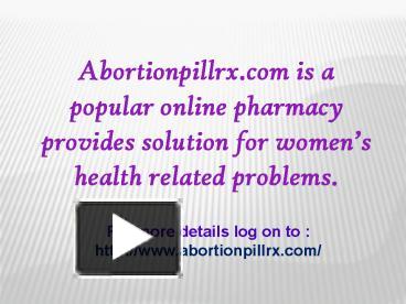 PPT – Order Plan B Emergency Birth Control Pill PowerPoint Presentation ...