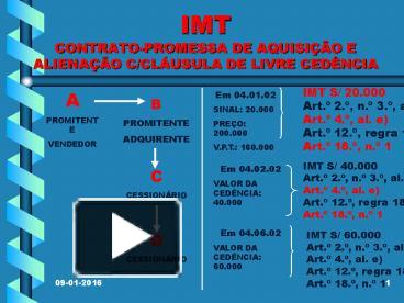 Ppt Imt Contrato Promessa De Aquisi Powerpoint Presentation Free To