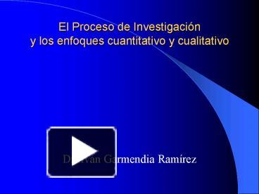 Ppt El Proceso De Investigaci Powerpoint Presentation Free To Download Id Mwzlm