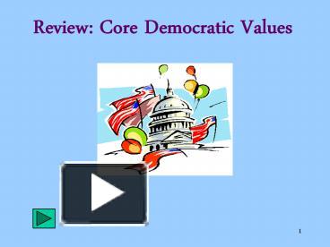 Ppt Review Core Democratic Values Powerpoint Presentation Free To View Id 740f77 Yju1n