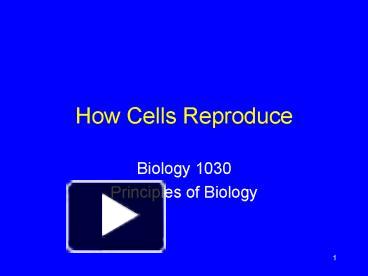 PPT – How Cells Reproduce PowerPoint Presentation | Free To View - Id ...