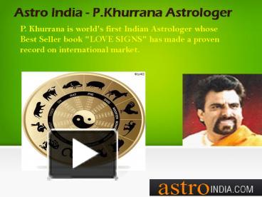 PPT – Astro India - Astrologers In Chandigarh | Famous Astrologer In ...