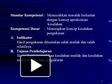 PPT – Standar Kompetensi PowerPoint Presentation | Free To Download ...