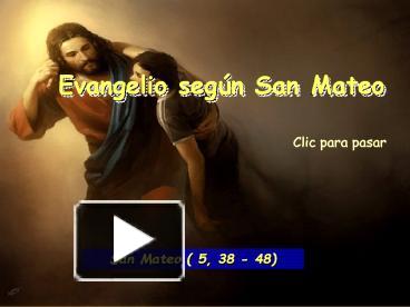 PPT Evangelio San Mateo 5 38 48 PowerPoint Presentation Free To