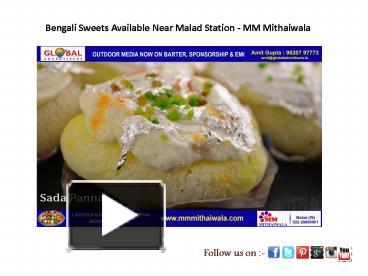 PPT – Bengali Sweets Available Near Malad Station - MM Mithaiwala ...