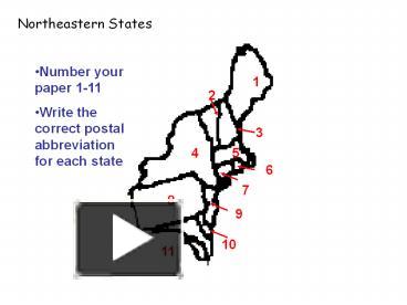 PPT – Northeastern States PowerPoint Presentation | Free To View - Id ...