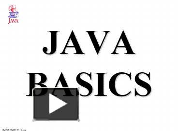 Ppt Java Basics Powerpoint Presentation Free To Download Id Abbb Nmzky