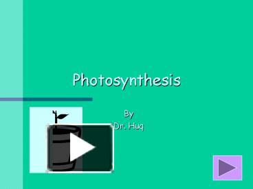 PPT – Photosynthesis PowerPoint Presentation | Free To Download - Id ...