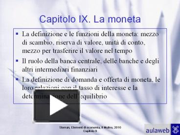 Ppt Moneta E Politica Monetaria Powerpoint Presentation Free To