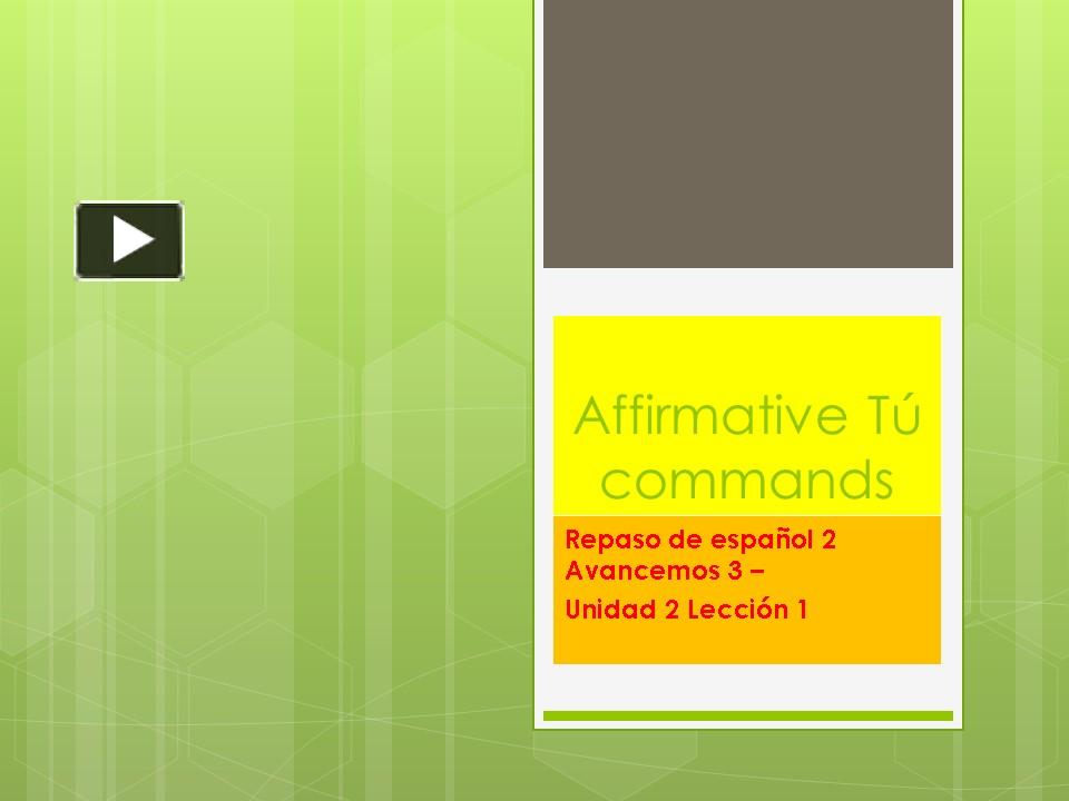 PPT – Affirmative T PowerPoint Presentation | Free To Download - Id ...