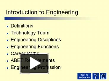 Ppt Introduction To Engineering Powerpoint Presentation Free To