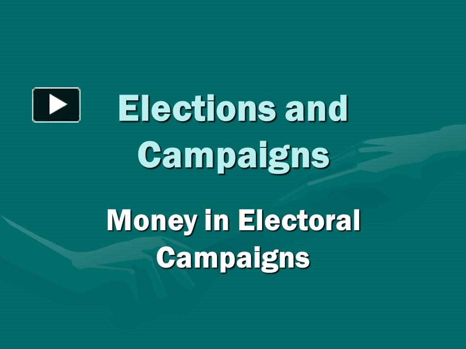 PPT – Elections And Campaigns PowerPoint Presentation | Free To ...