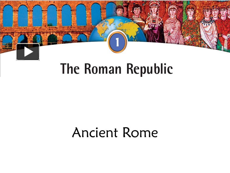 PPT – Ancient Rome PowerPoint Presentation | Free To View - Id: 77a605 ...