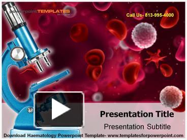 PPT – Haematology Powerpoint Template PowerPoint Presentation | Free To ...