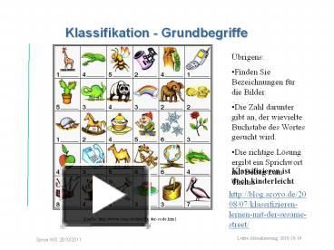 Ppt Klassifikation Grundbegriffe Powerpoint Presentation Free To