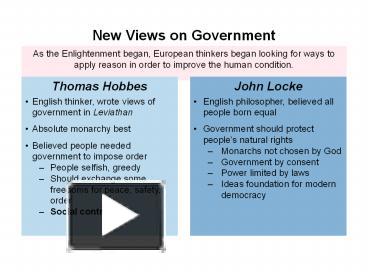 PPT – Introduction To The Age Of The Enlightenment PowerPoint ...