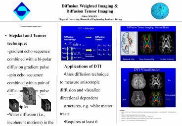 PPT – Diffusion Weighted Imaging PowerPoint Presentation | Free To View ...