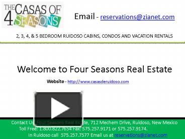 Ppt Ruidoso Nm Cabin Rentals Powerpoint Presentation Free To