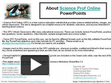 PPT – About Science Prof Online PowerPoints PowerPoint Presentation ...