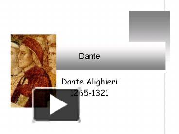 PPT Dante PowerPoint presentation free to view id 7ea59a ZTdhZ