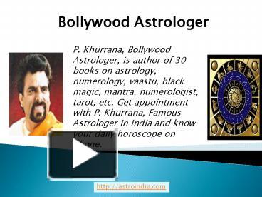 PPT – Astro India - Bollywood Astrologer | Famous For Astrology ...