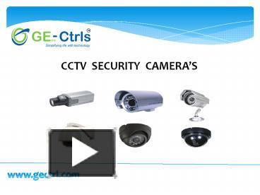 PPT – CCTV Security Camera's PowerPoint Presentation | Free To Download ...