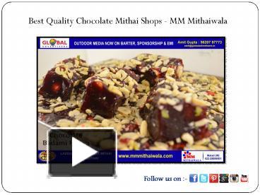 PPT – Delicious Sweets Shops - MM Mithaiwala PowerPoint Presentation ...