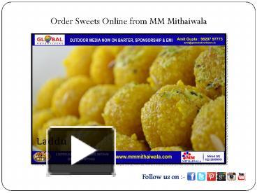 PPT – Order Sweets Online From MM Mithaiwala PowerPoint Presentation ...