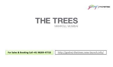 Ppt Godrej The Trees Prelaunch Vikhroli East Call