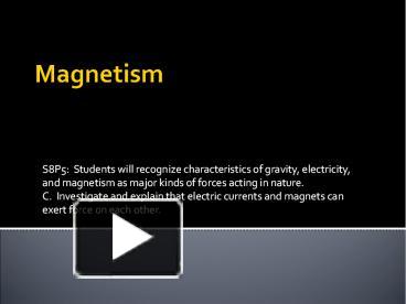 PPT – Magnetism PowerPoint Presentation | Free To View - Id: 8098f9-ZDhiM