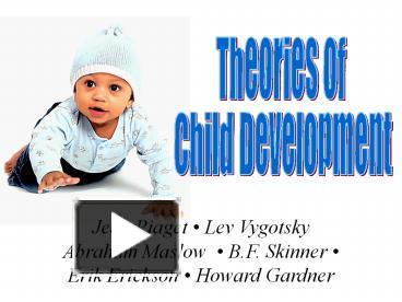 PPT – Major Theories Of Child Development PowerPoint Presentation ...