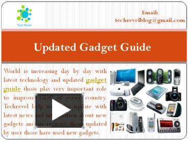 PPT – Ultimate Gadgets Guide And Tech Review 2016 At Tech Revel ...