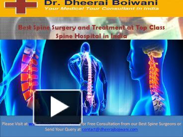 PPT – Best Spine Surgery And Treatment At Top Class Spine Hospital In ...