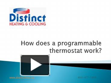 Ppt How Does A Programmable Thermostat Work Powerpoint Presentation