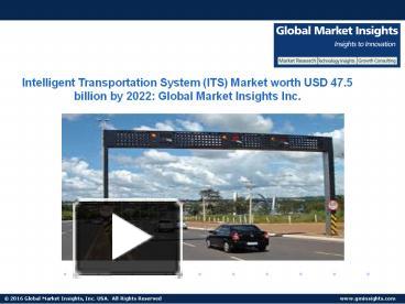 PPT Intelligent Transportation System ITS Market Share Revenue