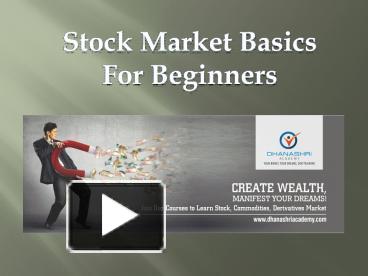 PPT – Stock Market Basics For Beginners | Share Market PowerPoint ...