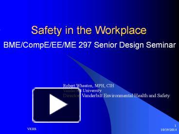 PPT – Safety In The Workplace PowerPoint Presentation | Free To View ...