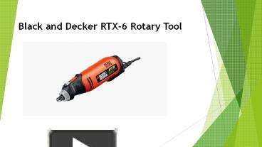 Black&Decker RTX-B Rotary Tool Review