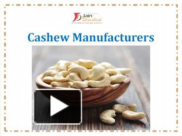 cashew manufacturers