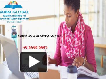 PPT – Online Mba Fees In India- MIBM GLOBAL PowerPoint Presentation ...