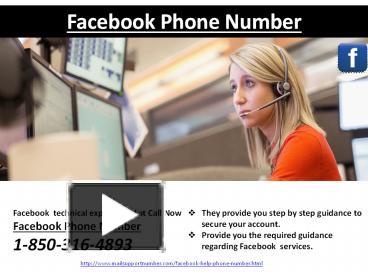 PPT – Instant Got It Facebook Phone Number 1-850-316-4893 In Simple ...